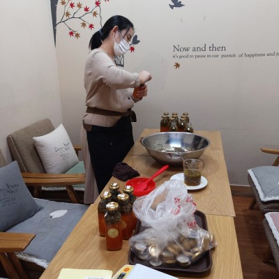 마살공 카페 패션후르츠청 만들기 체험