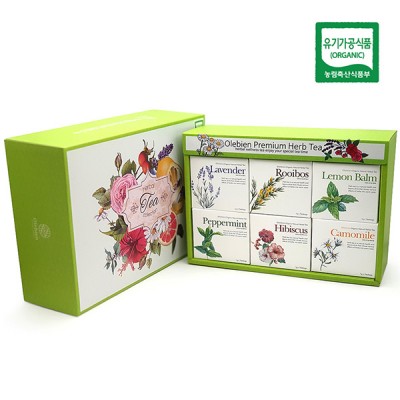 건조한 삶에 향기로운 여유 유기농 허브티 세트  (고급 쇼핑백 증정)